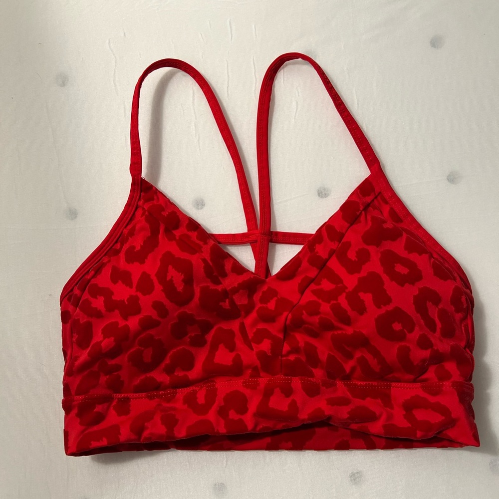 Balance Athletica Red Panther Luxe Form Bra - Size M
